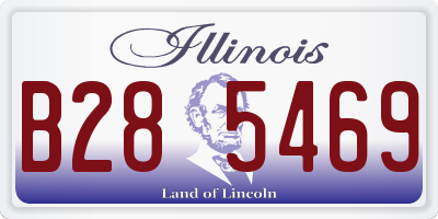 IL license plate B285469