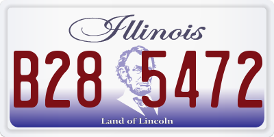 IL license plate B285472