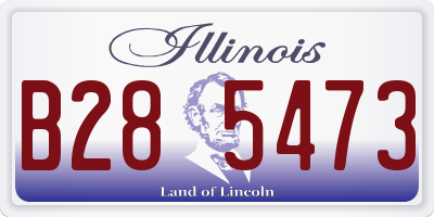 IL license plate B285473