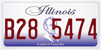 IL license plate B285474
