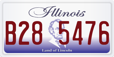 IL license plate B285476
