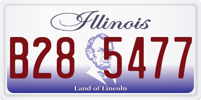 IL license plate B285477