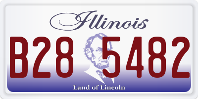 IL license plate B285482