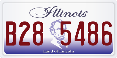 IL license plate B285486
