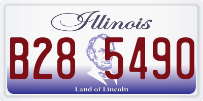 IL license plate B285490
