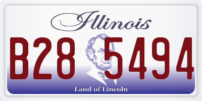 IL license plate B285494