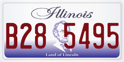 IL license plate B285495
