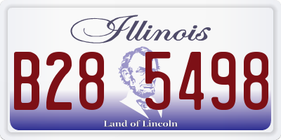 IL license plate B285498