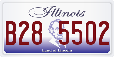 IL license plate B285502