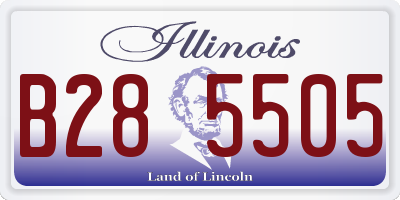 IL license plate B285505