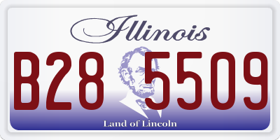 IL license plate B285509