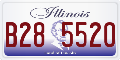 IL license plate B285520