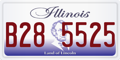 IL license plate B285525