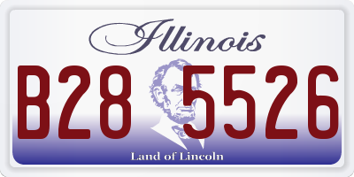 IL license plate B285526