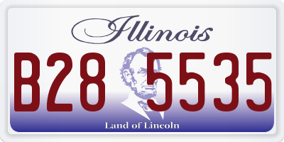 IL license plate B285535