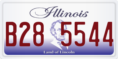 IL license plate B285544