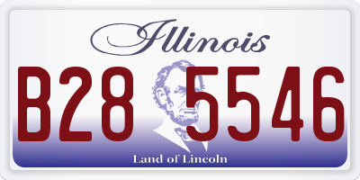 IL license plate B285546