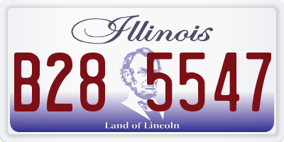 IL license plate B285547