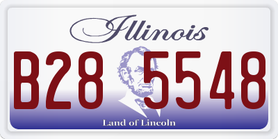 IL license plate B285548