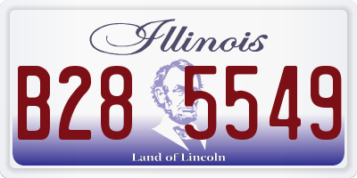 IL license plate B285549