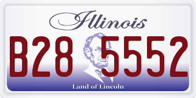 IL license plate B285552