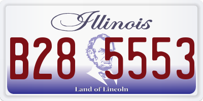 IL license plate B285553