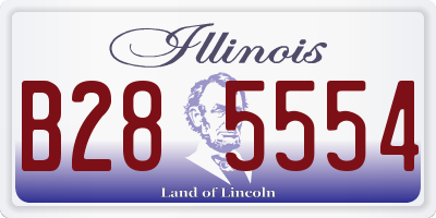IL license plate B285554