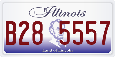 IL license plate B285557