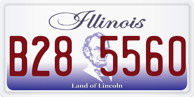 IL license plate B285560