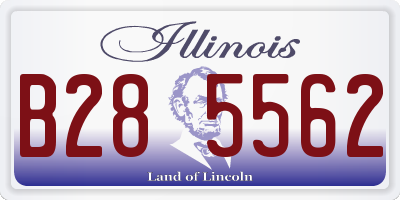 IL license plate B285562