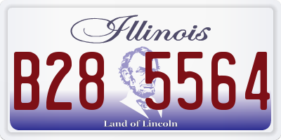 IL license plate B285564