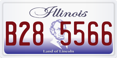 IL license plate B285566