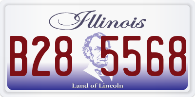 IL license plate B285568