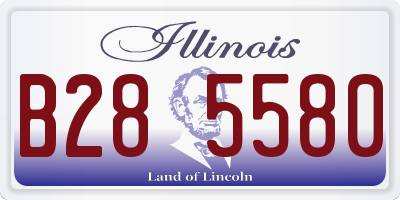 IL license plate B285580