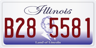 IL license plate B285581