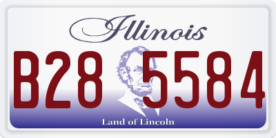 IL license plate B285584
