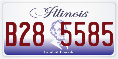 IL license plate B285585