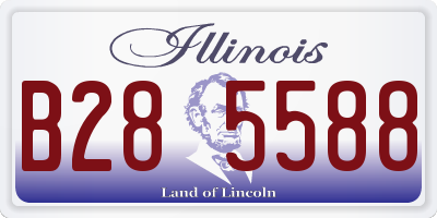 IL license plate B285588