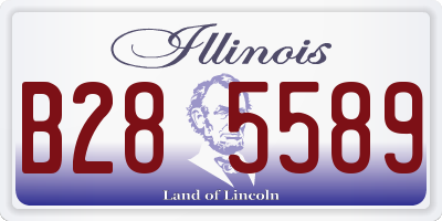 IL license plate B285589