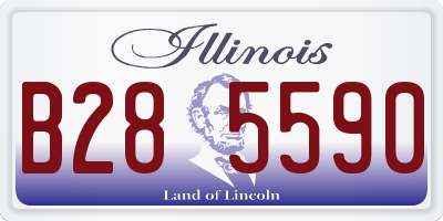IL license plate B285590