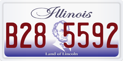 IL license plate B285592