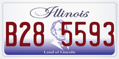 IL license plate B285593
