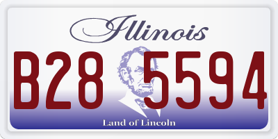 IL license plate B285594