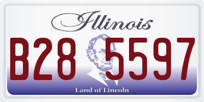 IL license plate B285597