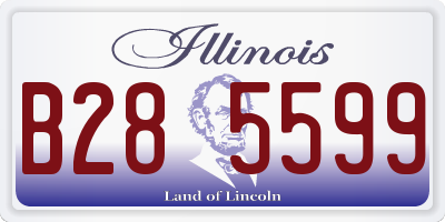 IL license plate B285599