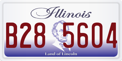 IL license plate B285604