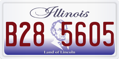 IL license plate B285605