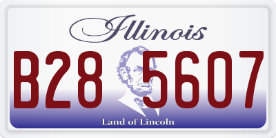 IL license plate B285607