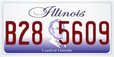 IL license plate B285609