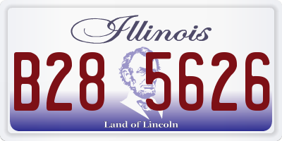 IL license plate B285626